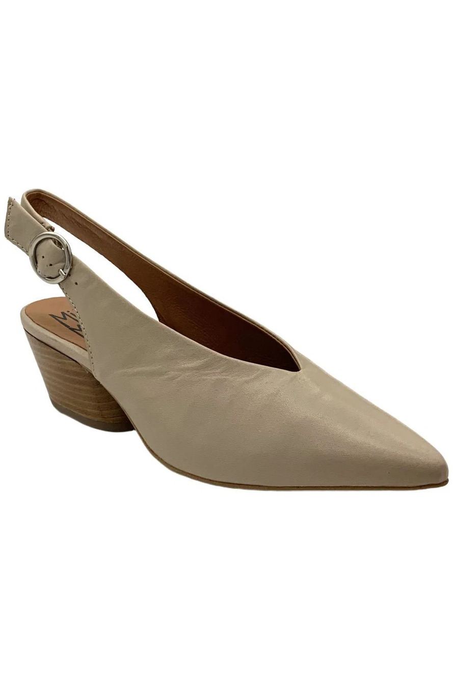 Miz Mooz Women's Heidi Slingback Heels Cream - Medium